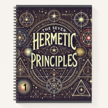 Einzigartiges Notebook mit Hermetic Principles Pri