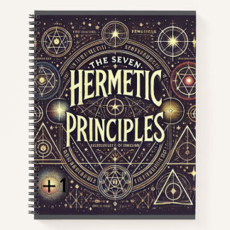 Einzigartiges Notebook mit Hermetic Principles Pri Notizblock