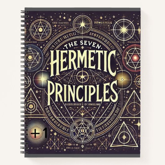 Einzigartiges Notebook mit Hermetic Principles Pri Notizblock (Vorderseite)