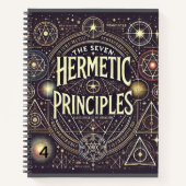 Einzigartiges Notebook mit Hermetic Principles Pri Notizblock (Vorderseite)