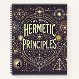 Einzigartiges Notebook mit Hermetic Principles Pri Notizblock