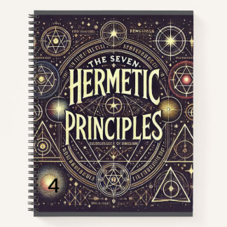 Einzigartiges Notebook mit Hermetic Principles Pri Notizblock