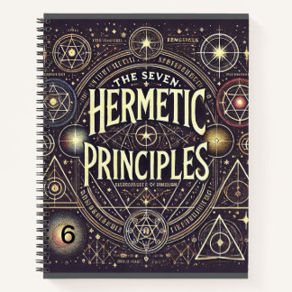 Einzigartiges Notebook mit Hermetic Principles Pri Notizblock
