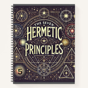 "Einzigartiges Notebook mit hermetischen Principle Notizblock