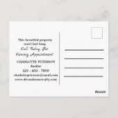 Einzigartiges, nur aufgelistetes Real Anwesen Postkarte (Rückseite)