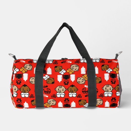 Einzigartiges Orange New Baby Geschenk Duffle Bag (Vorderseite)
