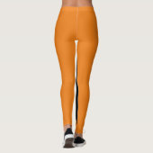 Einzigartiges Orange und Schwarz Leggings (Rückseite)