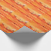 Einzigartiges orangefarbenes Geschenkpapier (Ecke)