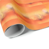 Einzigartiges orangefarbenes Geschenkpapier (Rolleneckpunkt)