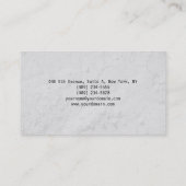 Einzigartiges Original Grau Beruflich Schlicht Visitenkarte (Rückseite)