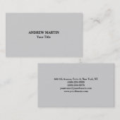 Einzigartiges Original Schlichtes Minimalistisches Visitenkarte (Vorne/Hinten)