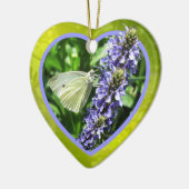 Einzigartiges Ornament aus weißem Butterfly Herz (Links)