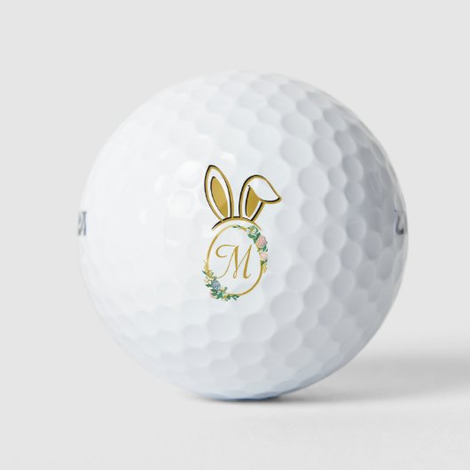 Einzigartiges Ostersonnenmonogramm Golfball (Vorderseite)