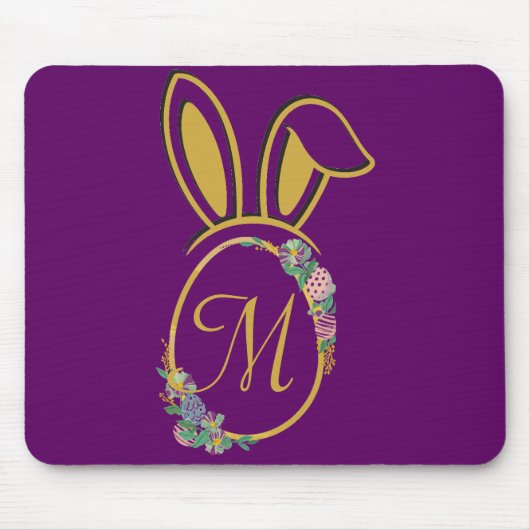 Einzigartiges Ostersonnenmonogramm Mousepad (Vorne)