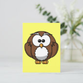 Einzigartiges Owl Postkarte (Stehend Vorderseite)