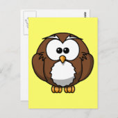 Einzigartiges Owl Postkarte (Vorne/Hinten)