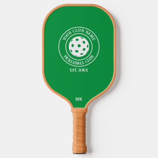 Einzigartiges Paddel mit Club Name Year Initialen Pickleball Schläger (Vorderseite)