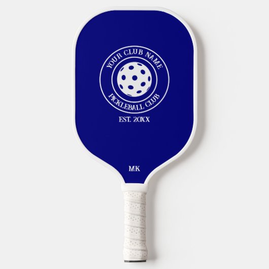 Einzigartiges Paddel mit Club Name Year Initials B Pickleball Schläger (Vorderseite)
