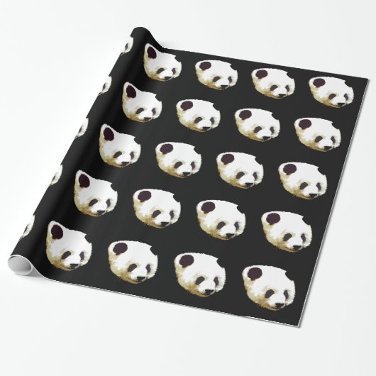Einzigartiges Panda Wrapping Paper Geschenkpapier (Ungerollt)
