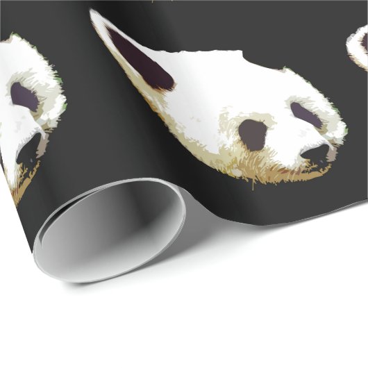 Einzigartiges Panda Wrapping Paper Geschenkpapier (Rolleneckpunkt)