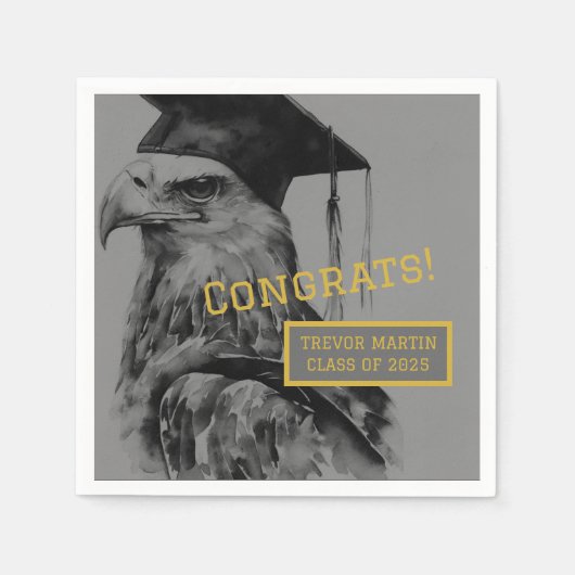 Einzigartiges Papier für den Abschluss Napkin Serviette (Vorderseite)