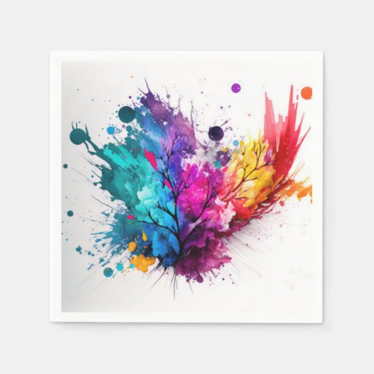 Einzigartiges Papier Napkins Serviette (Vorderseite)