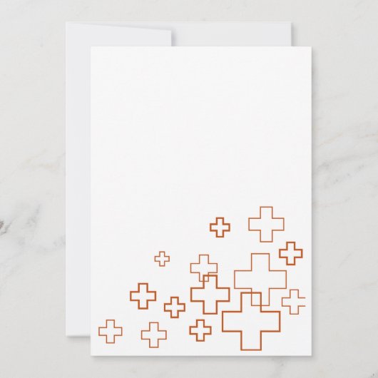 Einzigartiges Party für Krankenpfleger oder Kranke Einladung (Rückseite)