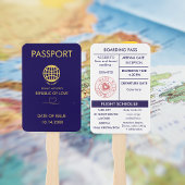 Einzigartiges Passport-Programm für Blaue Hochzeit Fächer