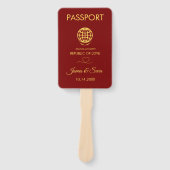 Einzigartiges Passport-Programm für Rote Hochzeit  Fächer (Vorderseite)