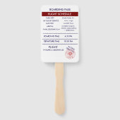 Einzigartiges Passport-Programm für Rote Hochzeit  Fächer (Rückseite)