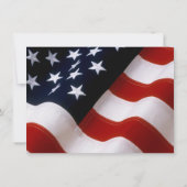 Einzigartiges Patriotic USA Flag Gold Save the Dat Date (Rückseite)