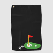 Einzigartiges, Personalisiertes, individuelles Dog Golfhandtuch (Vorderseite)