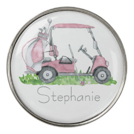 Einzigartiges Personalisiertes Rosa Golf Cart Femi