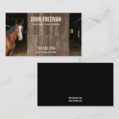 Einzigartiges Pferd Foto Reittiere Visitenkarte (Vorne/Hinten)