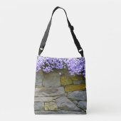 Einzigartiges Phlox auf Steinen Tragetaschen Mit Langen Trägern (Rückseite)