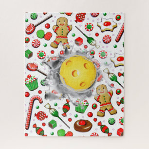 Einzigartiges Pickleball-Feiertagsgeschenk-Puzzle Puzzle