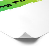 Einzigartiges Ping Pong Poster (Ecke)