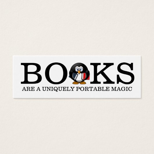 Einzigartiges Pinguin Lesezeichen (Vorderseite)