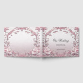 Einzigartiges Pink Floral Guest Book Gästebuch (Voll)