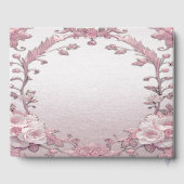 Einzigartiges Pink Floral Guest Book Gästebuch (Rückseite)