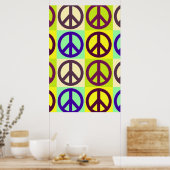 Einzigartiges Pop Art Peace Sign Poster (Küche)