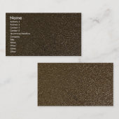 Einzigartiges prägeartiges Gold Visitenkarte (Vorne/Hinten)