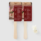 Einzigartiges Programm für maßgeschneiderte Hochze Fächer (Vorne und Hinten)