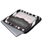 Einzigartiges "Puffy" Design Rosa individueller La Laptopschutzhülle (Vorne Knopf)