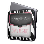 Einzigartiges "Puffy" Design Rosa individueller La Laptopschutzhülle (Vorderseite Links)