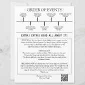 Einzigartiges QR-Code-2-Foto-Zeitungs-Hochzeitspro (Rückseite)