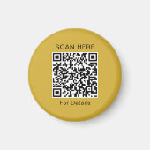 Einzigartiges QR-Code-Design-Circle-Magnet Magnet (Vorne)