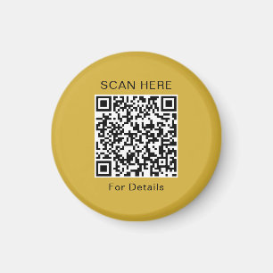 Einzigartiges QR-Code-Design Kreis-Magnet Magnet