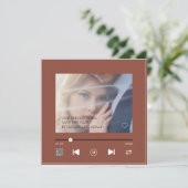 Einzigartiges QR Terracotta Couple Liebe Wedding S Save The Date (Stehend Vorderseite)