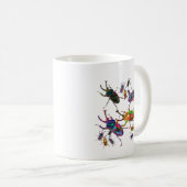 Einzigartiges Rainbow-Hirschkäfer-Accessoire Kaffeetasse (VorderseiteRechts)